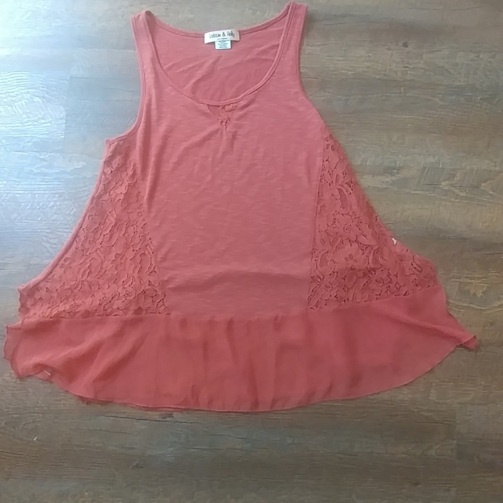 Dark red Lottie & Holly tank top
